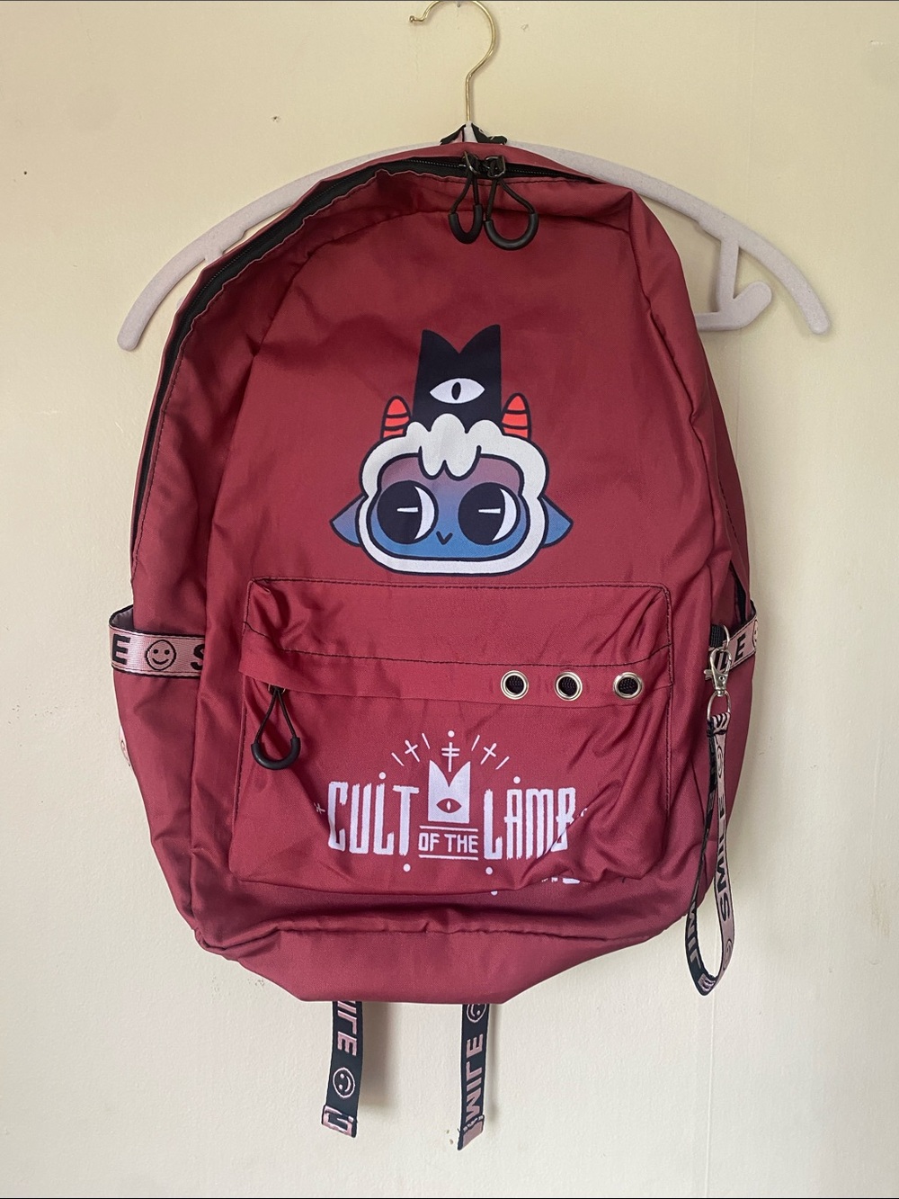 Red Cult of the Lamb Graphic Backpack